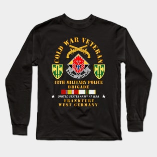 Cold War Vet - 18th Military Police Brigade DUI - SSI w COLD SVC Long Sleeve T-Shirt